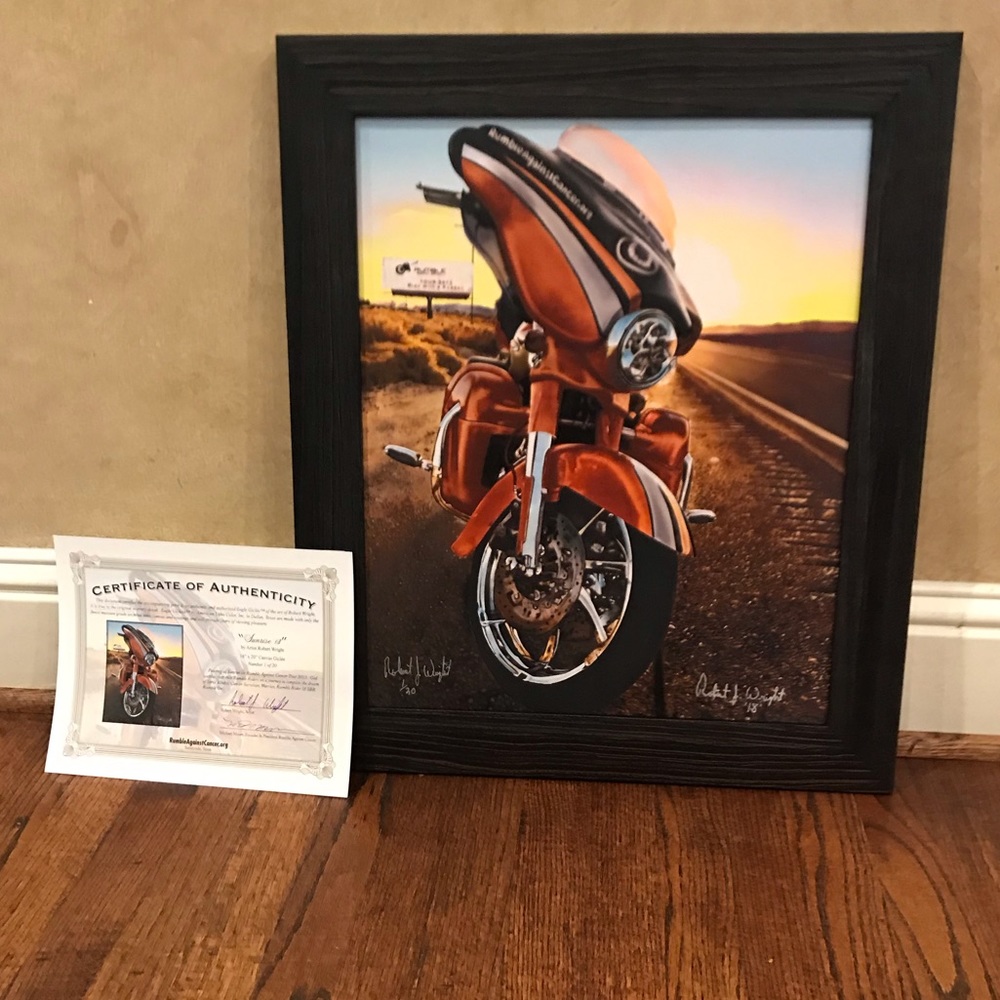Motorcycle Art Benefitting Cancer Patients